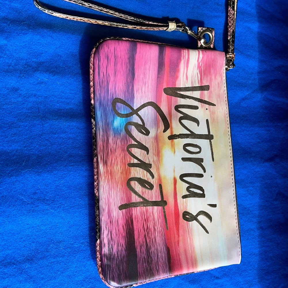 Victoria Secret wristlet with gold hardware
